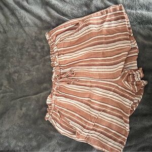 Striped Linen Shorts